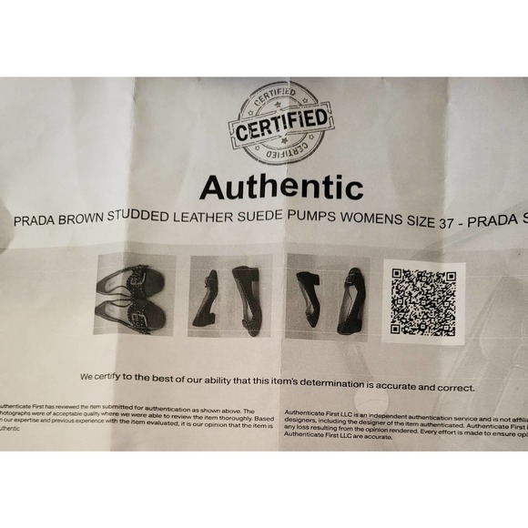 PRADA Shoes Size 37-38 Brown Authentic 90% off - Picture 5 of 12